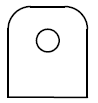 Platine passage axe (lot de 8)