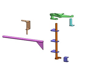 fermeture de porte prassemble pour porte jusqu' 500mm de hauteur