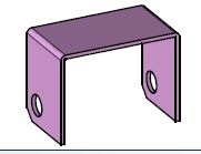 Chape en U pour roues 220 et 168 (lot de 2)